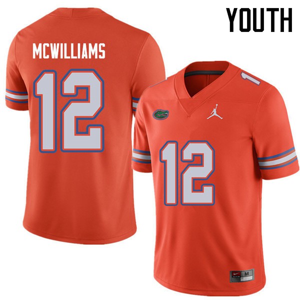 Jordan Brand Youth #12 C.J. McWilliams Florida Gators College Football Jerseys Orange
